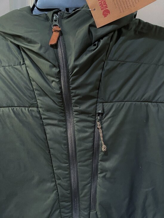NEW Fjallraven Men Keb Padded Insulated Hoodie Full Zip Jacket NWT Deep Forest M - Picture 11 of 16